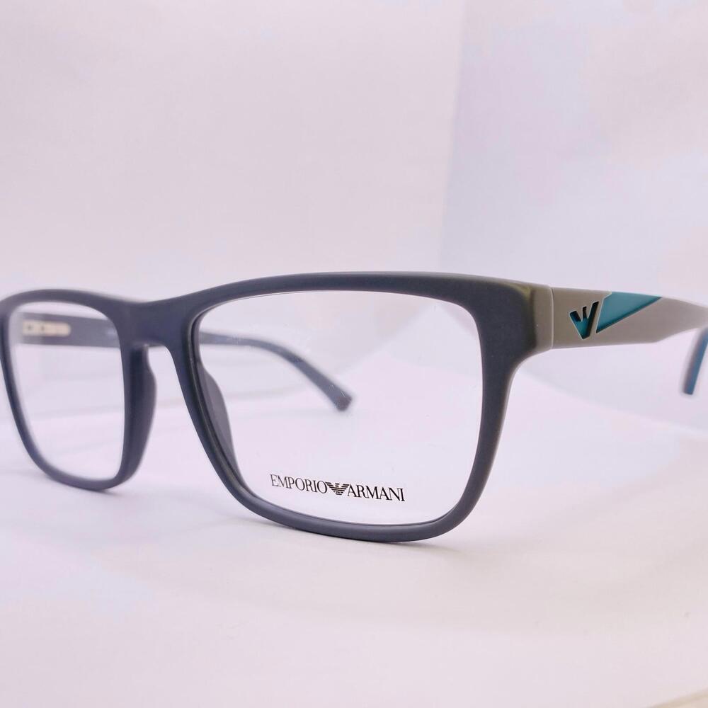 Emporio Armani Eyeglasses Frames EA 3080 5502 55 [] 18 140 Matte Grey Blue